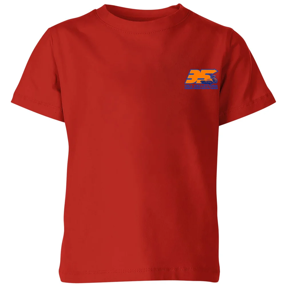 Back To The Future 35 Hill Valley Front Kids' T-Shirt - Red - 3-4 Jahre Bild 1