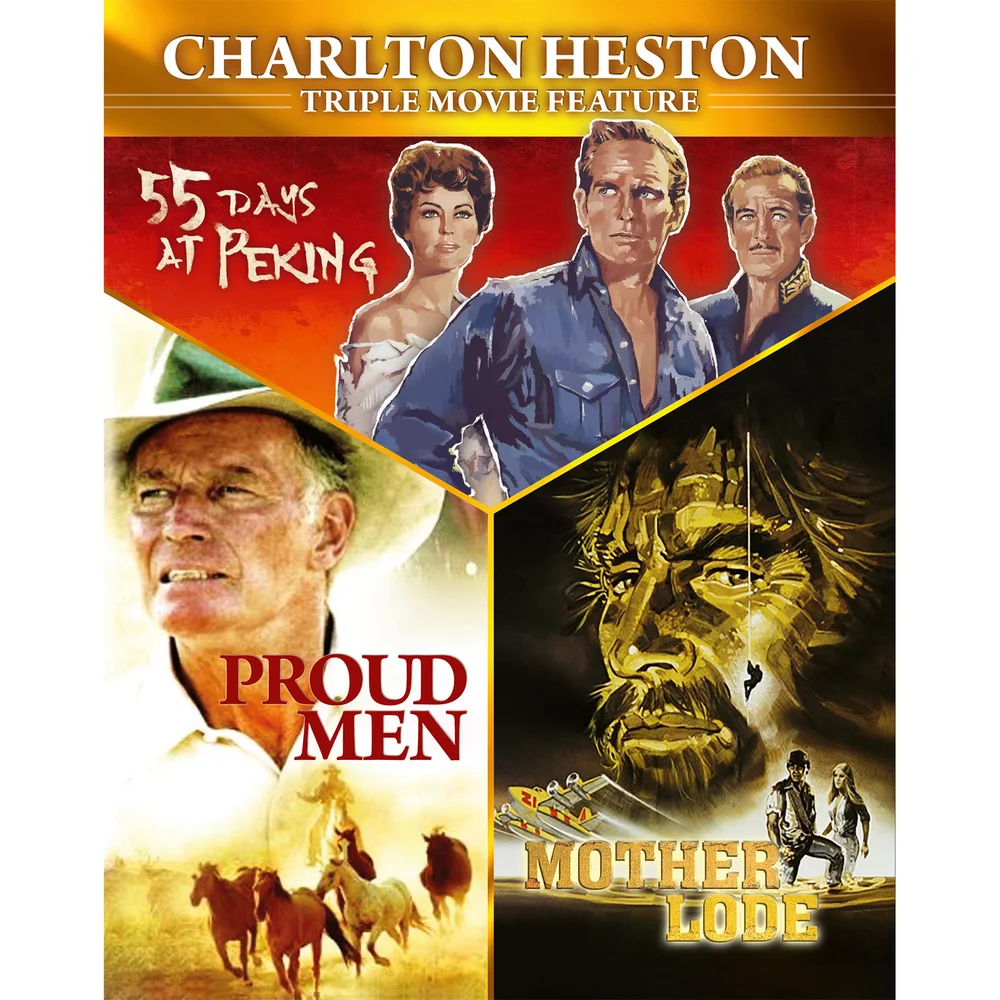 Charlton Heston Triple Bill - Mother Lode, 55 Days in Peking & Proud Men Bild 1