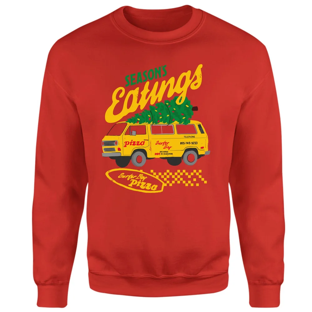 Stranger Things Season's Eatings Weihnachtspullover – Rot - S Bild 1