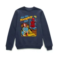 Stranger Things On The Naughty List Weihnachtspullover – Navy