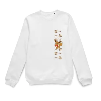 Pokemon Evoli Bow Tie Weihnachtspullover – Weiß