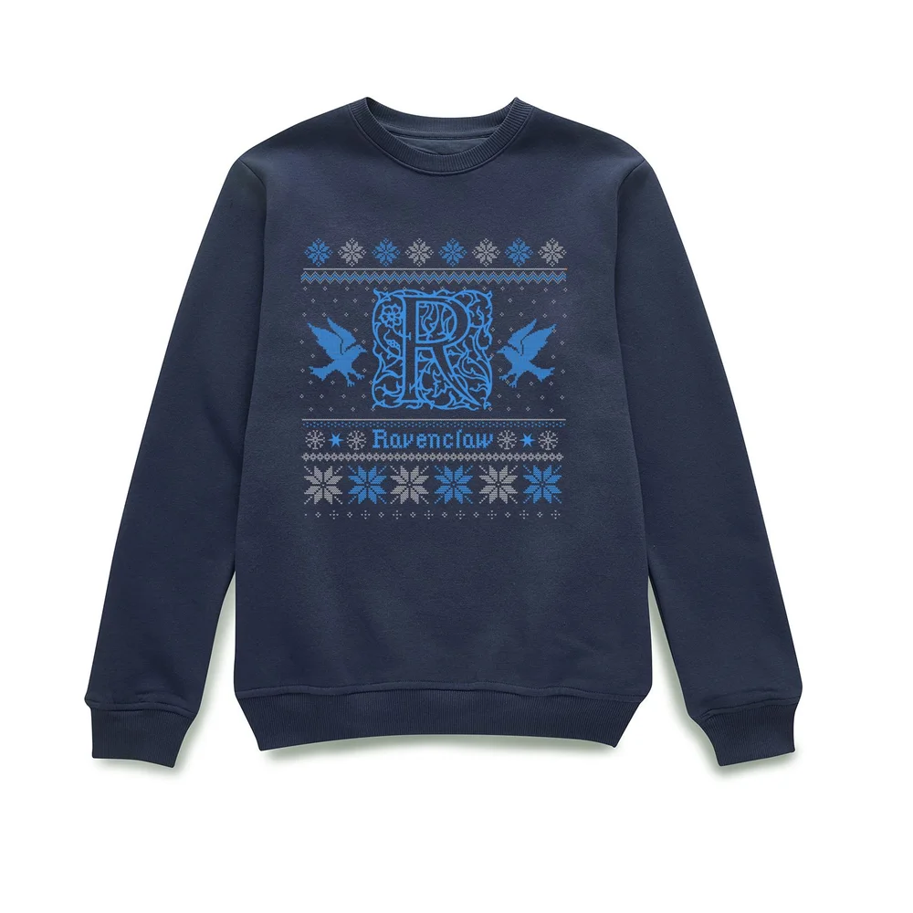 Harry Potter Ravenclaw Weihnachtspullover – Navy - S Bild 1