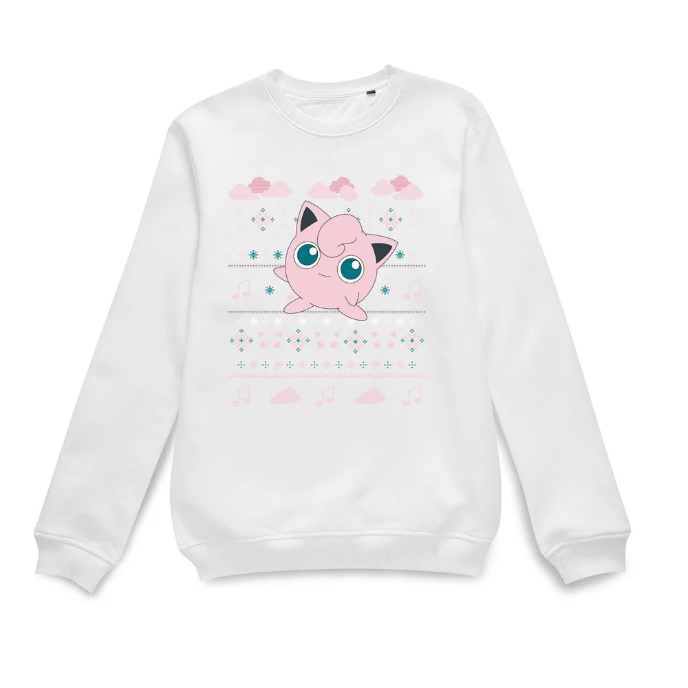 Pokemon Pummeluff Weihnachtspullover – Weiß - S Bild 1
