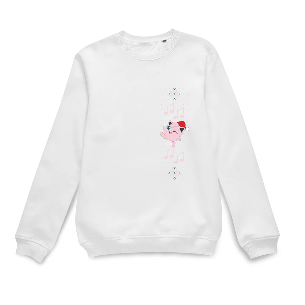 Pokemon Pummeluff Wave Weihnachtspullover – Weiß - S Bild 1