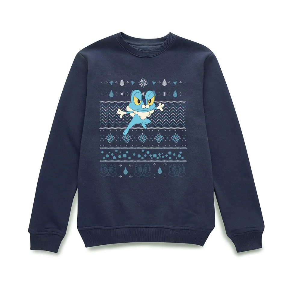 Pokemon Froxy Weihnachtspullover – Navy - S Bild 1