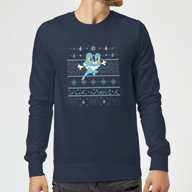 Pokemon Froxy Weihnachtspullover – Navy