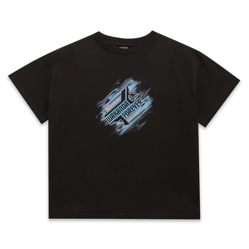 Wakanda Forever Fade Frauen Cropped T-Shirt - Schwarz - XS Bild 1
