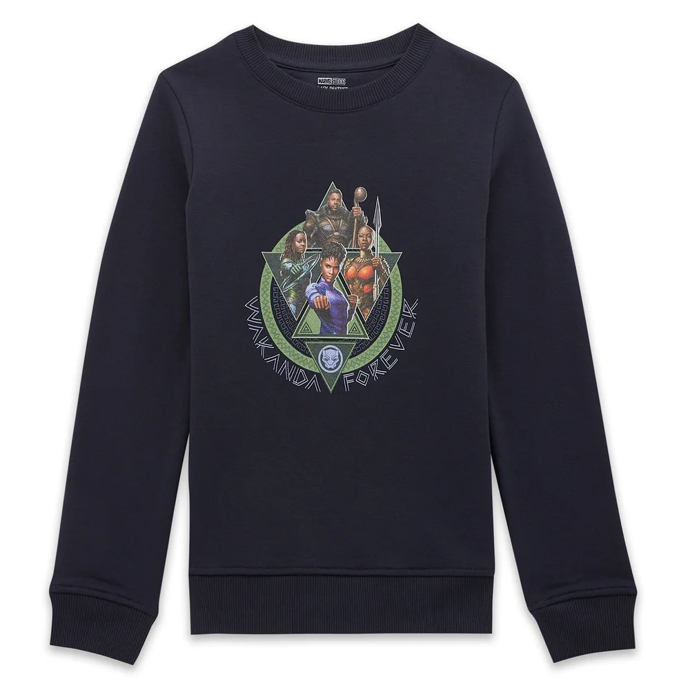 Wakanda Forever Characters Composition Kinder Sweatshirt - Navy - 3-4 Jahre Bild 1