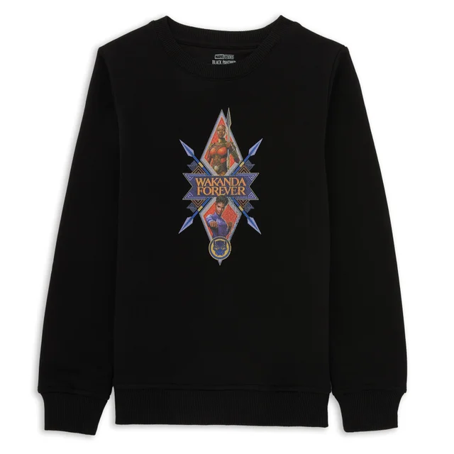 Wakanda Forever Protectors Kinder Sweatshirt - Schwarz
