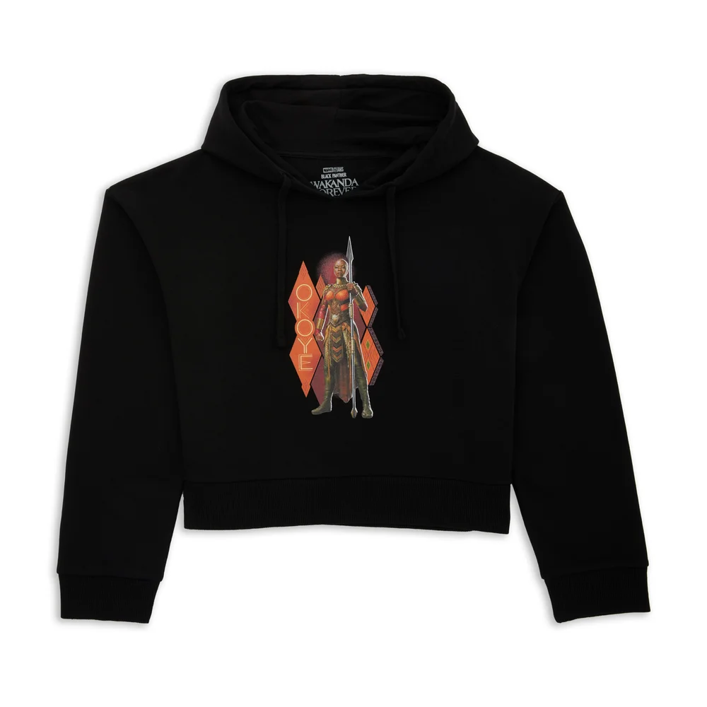 Wakanda Forever Okoye Frauen Cropped Hoodie - Schwarz - XS Bild 1