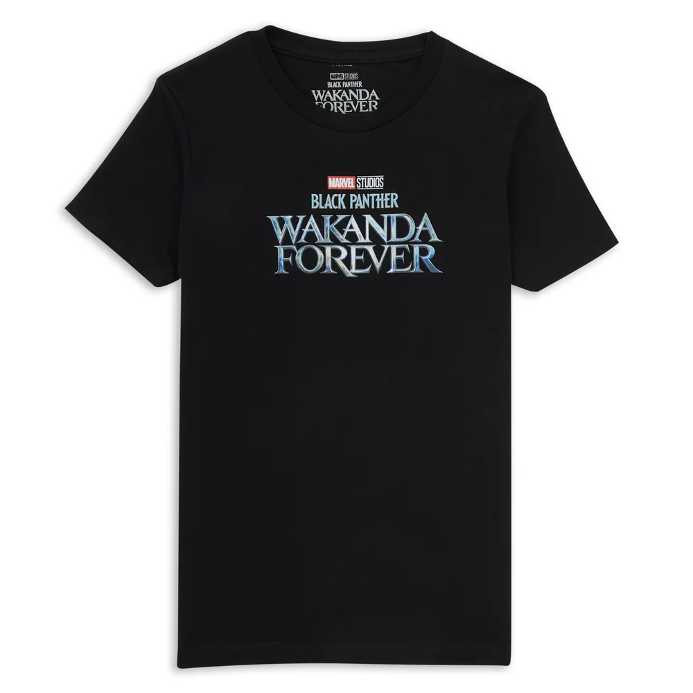 Wakanda Forever Logo Kinder T-Shirt - Schwarz - 3-4 Jahre Bild 1