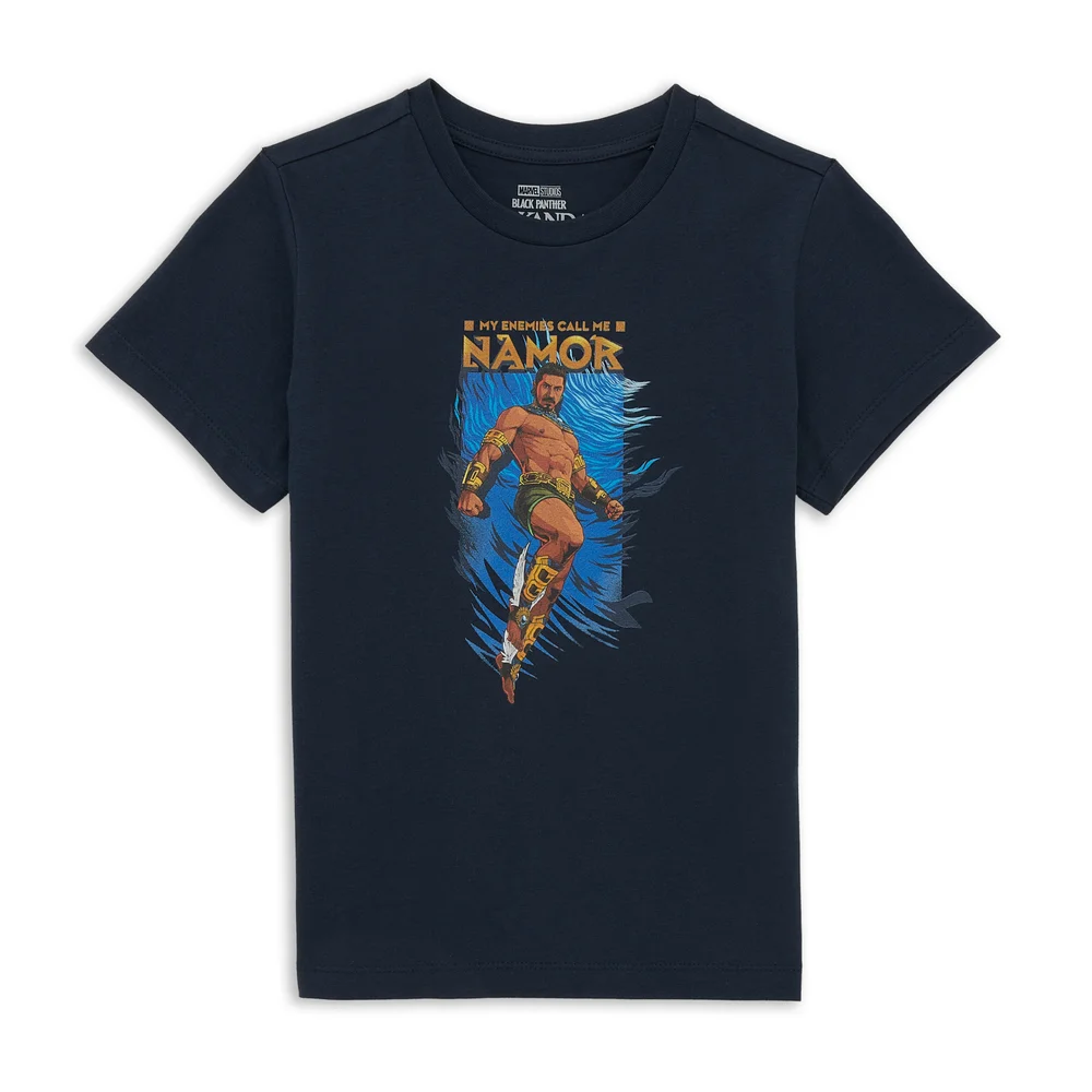 Wakanda Forever Namor Kinder T-Shirt - Navy - 3-4 Jahre Bild 1