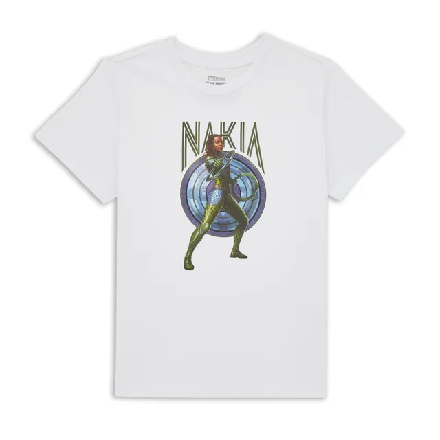 Wakanda Forever Nakia Kinder T-Shirt - Weiß