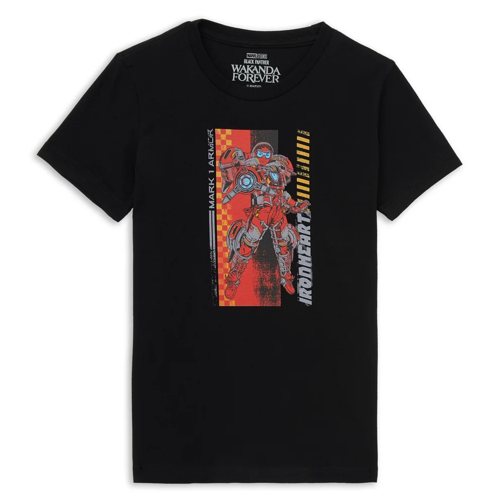 Wakanda Forever Iron Heart Mark 1 Armor Kinder T-Shirt - Schwarz - 3-4 Jahre Bild 1