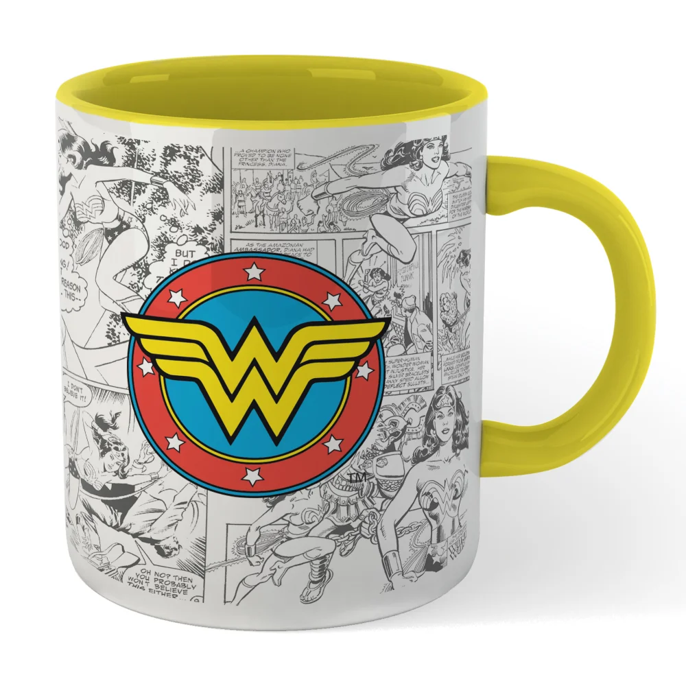 Wonder Woman Comic Tasse - Gelb Bild 1