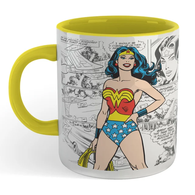 Wonder Woman Comic Tasse - Gelb