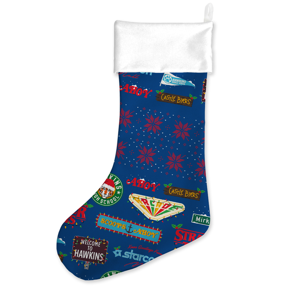 Stranger Things Welcome To Hawkins Christmas Stocking Bild 1