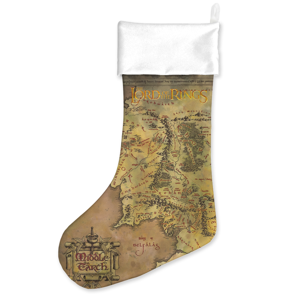 Lord Of The Rings Middle Earth Map Christmas Stocking Bild 1