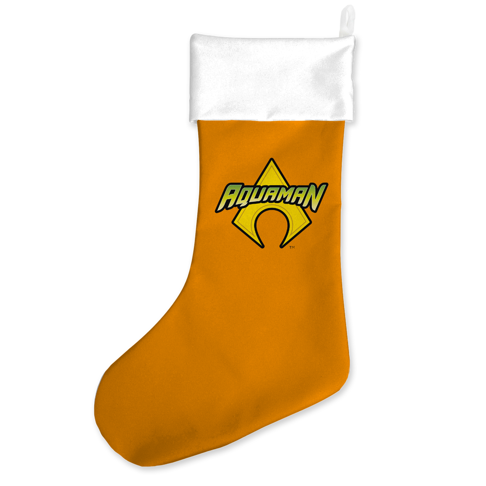 Aquaman Comic Logo Christmas Stocking Bild 1