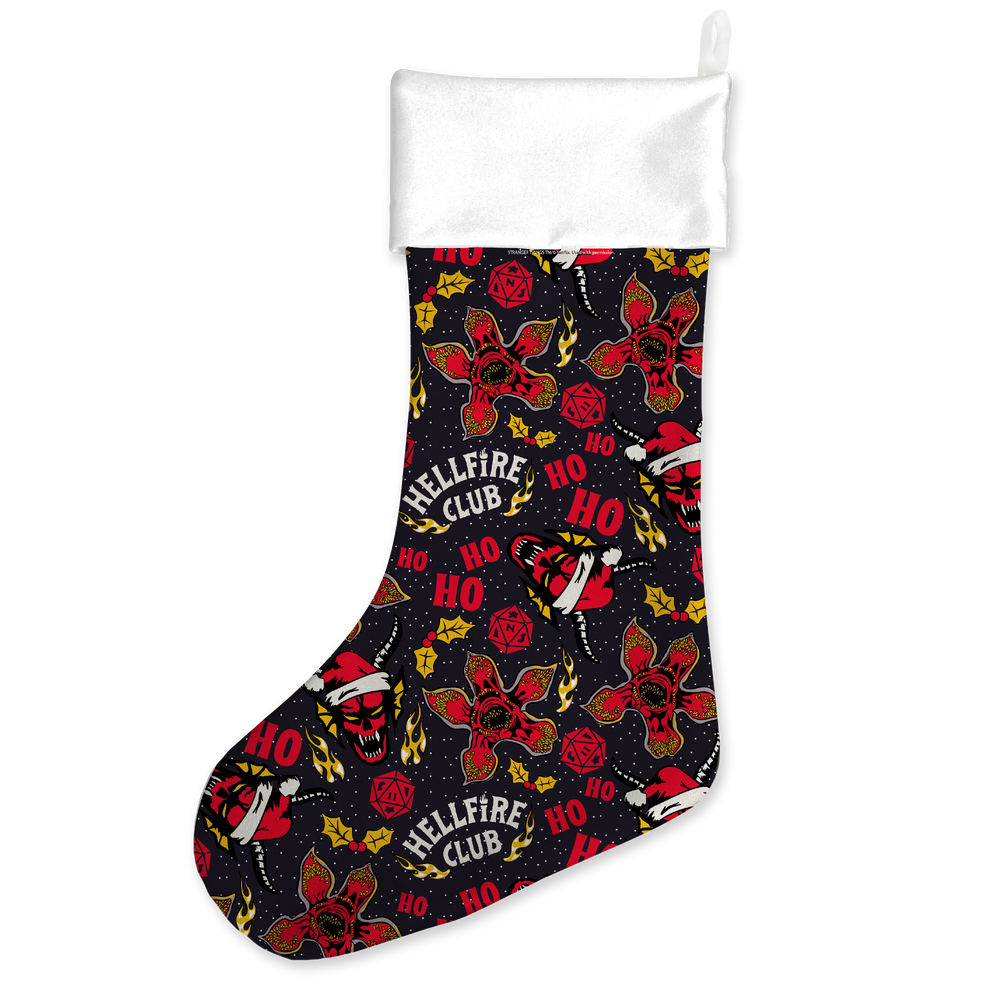 Stranger Things Hellfire Club Ho Ho Ho Christmas Stocking Bild 1