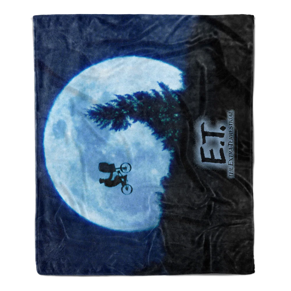 E.T. the Extra-Terrestrial Moon Cycle Fleece Blanket - M Bild 1