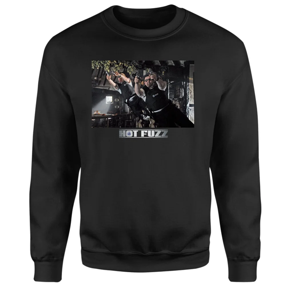 Hot Fuzz Pub Scene Sweatshirt - Black - S Bild 1