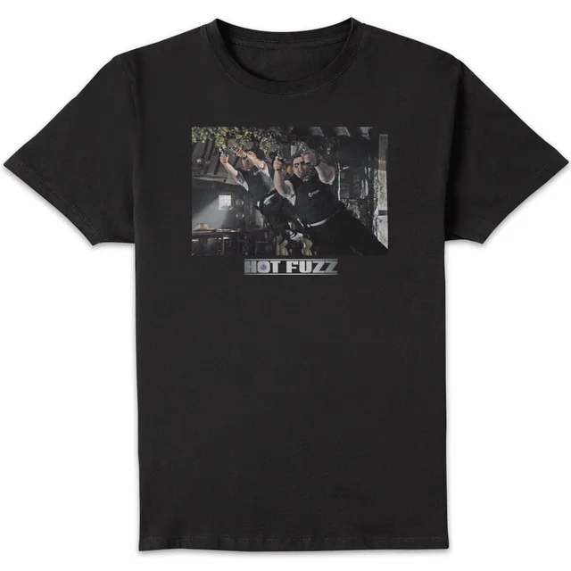 Hot Fuzz Pub Scene Unisex T-Shirt - Black