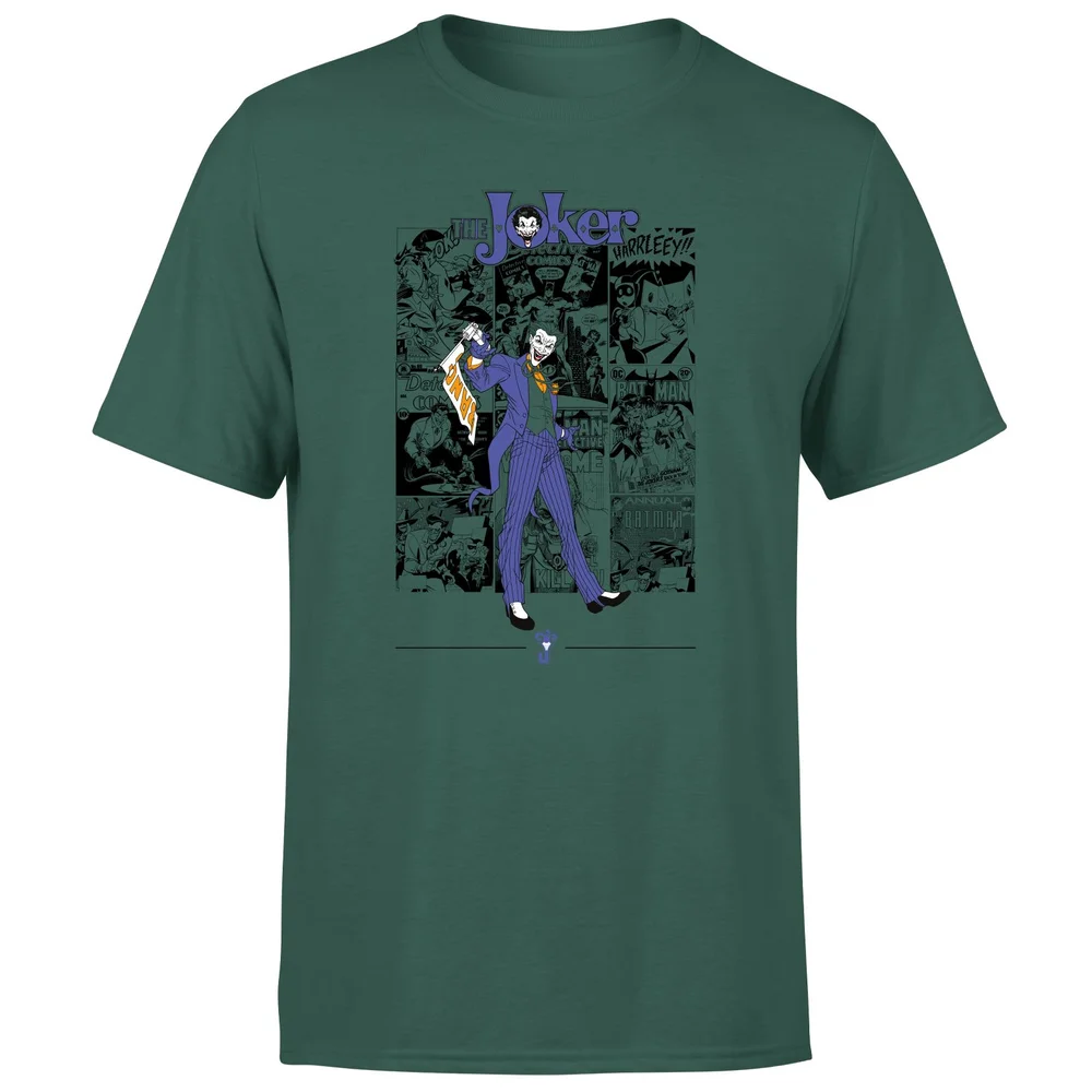 The Joker Comic Composition T-Shirt - Green - S - Grün Bild 1