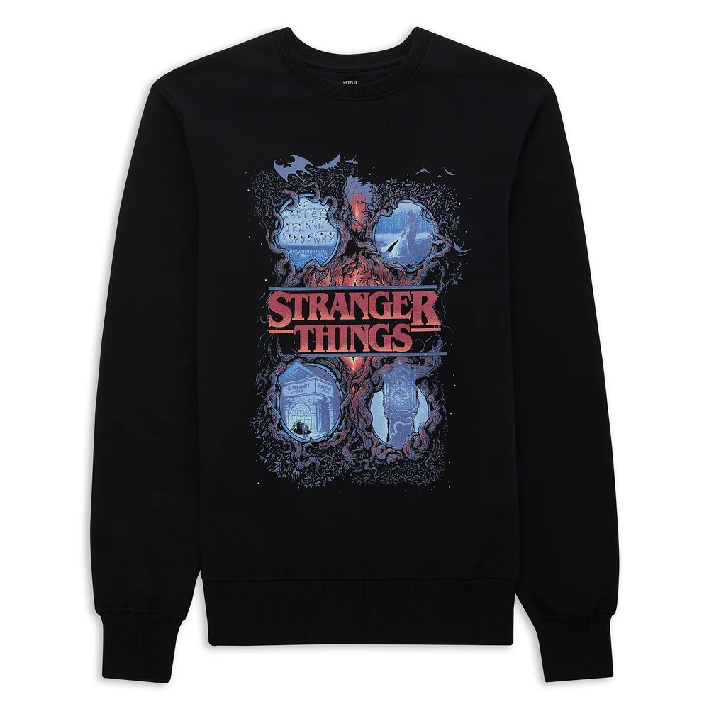 Stranger Things x Alex Hovey Four Seasons Sweatshirt - Black - S Bild 1