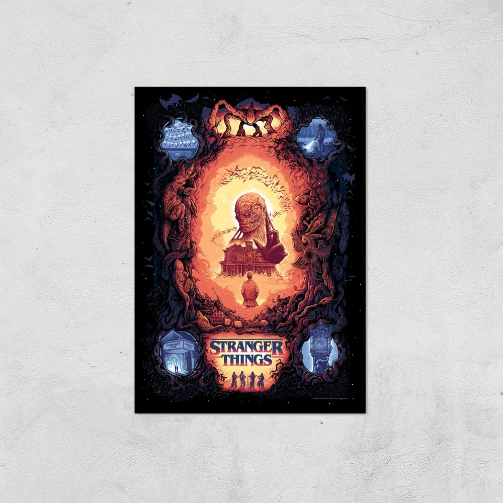 Stranger Things x Alex Hovey Vecna Illustration Giclee Art Print - A4 - Print Only Bild 1