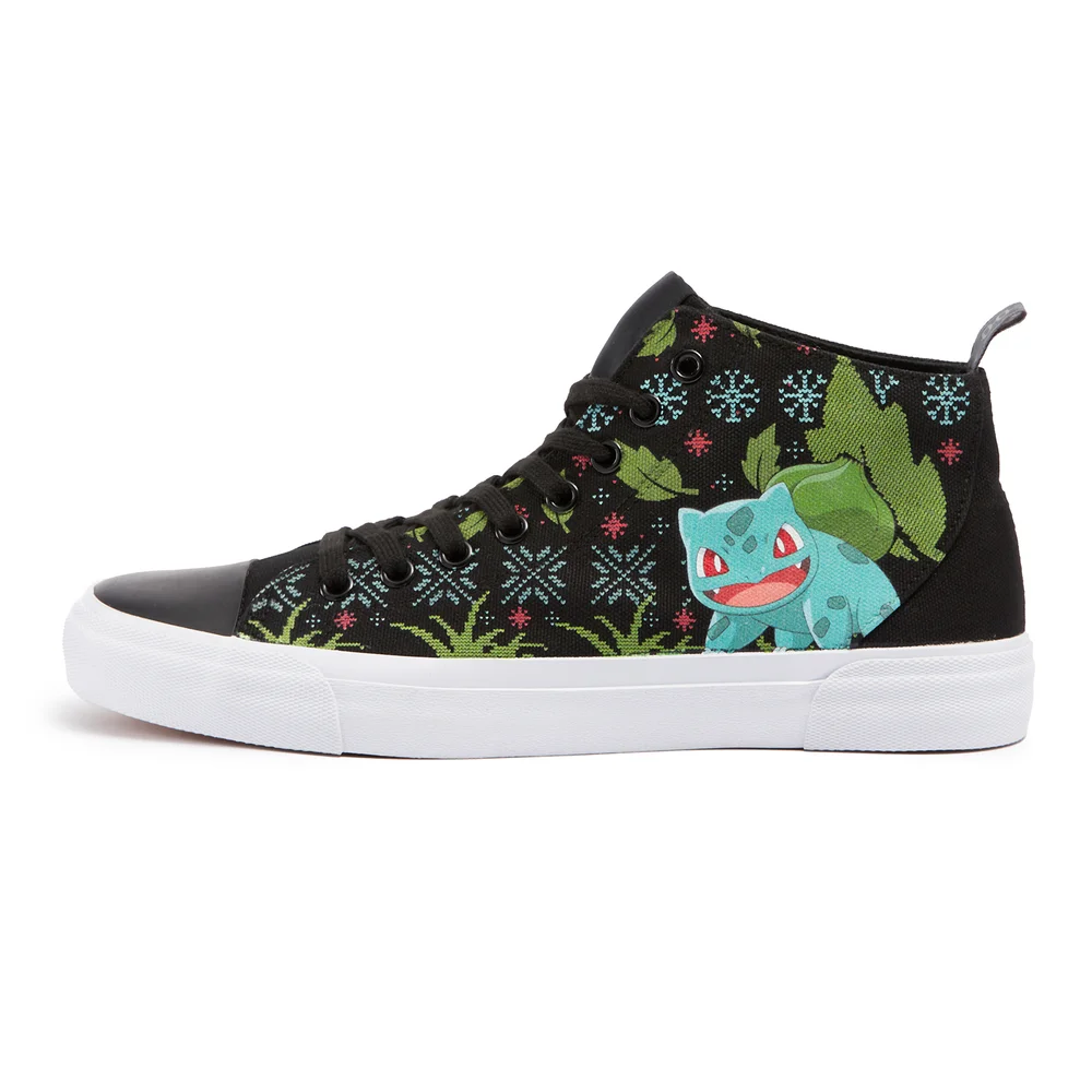 Pokémon Winter Bulbasaur High Top - Black - UK 3 / EU 35.5 / US Men's 3.5 / Women's 5 Bild 1