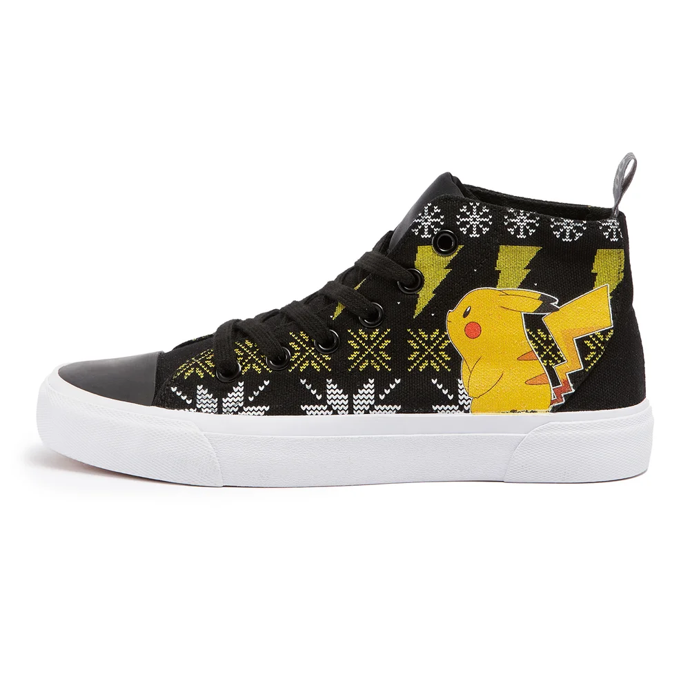 Akedo x Pokémon Pikachu Winter Kids' High Top - Black - UK Kids 10 / EU28 Bild 1