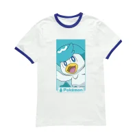 Pokémon Quaxly Unisex Ringer T-Shirt - White/Navy - undefined undefined