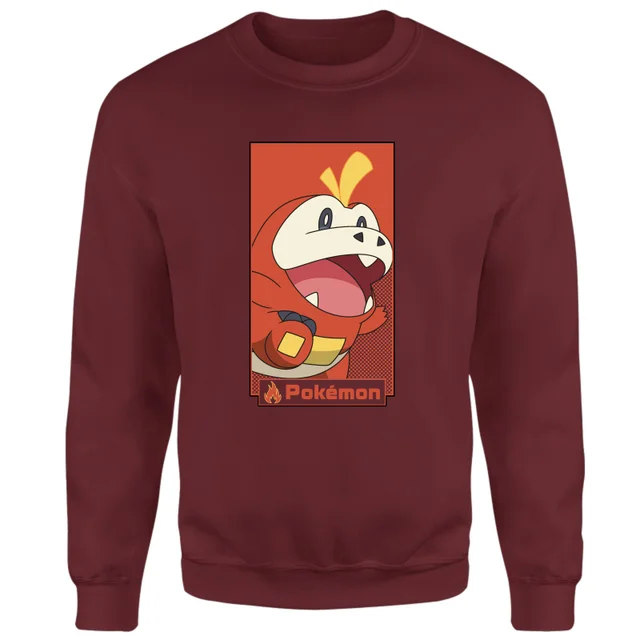 Pokémon Fuecoco Sweatshirt - Burgundy