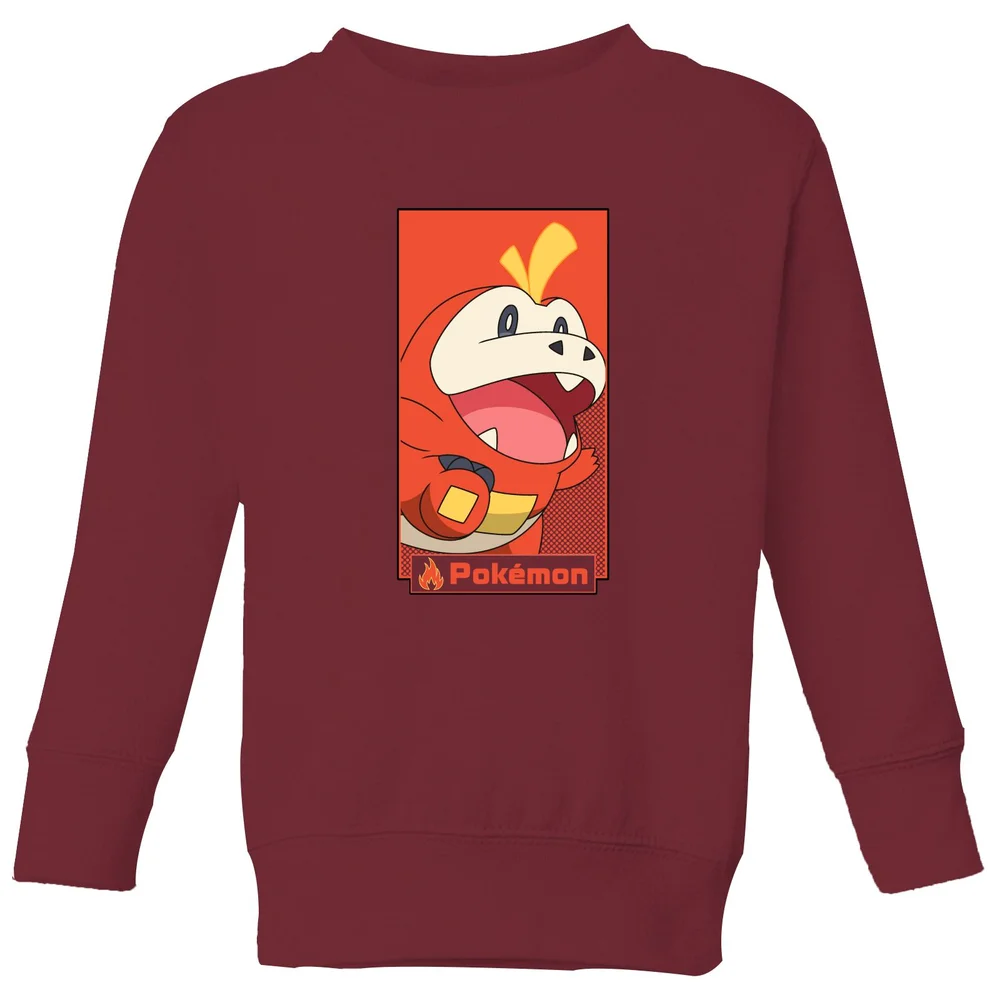 Pokémon Fuecoco Kids' Sweatshirt - Burgundy - 5-6 Jahre Bild 1