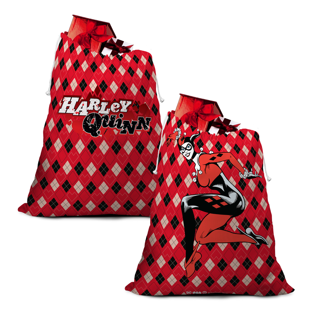 Harley Quinn Logo Christmas Santa Sack Bild 1