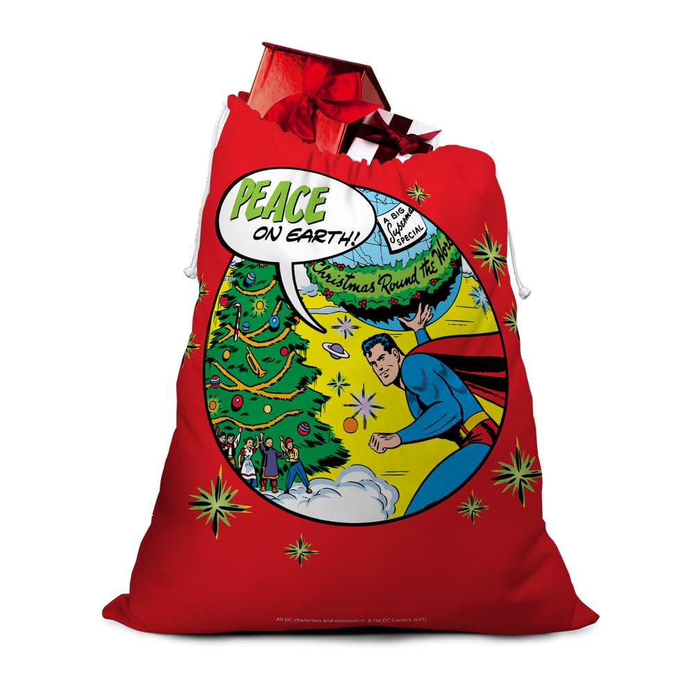 Superman Peace On Earth! Christmas Santa Sack Bild 1