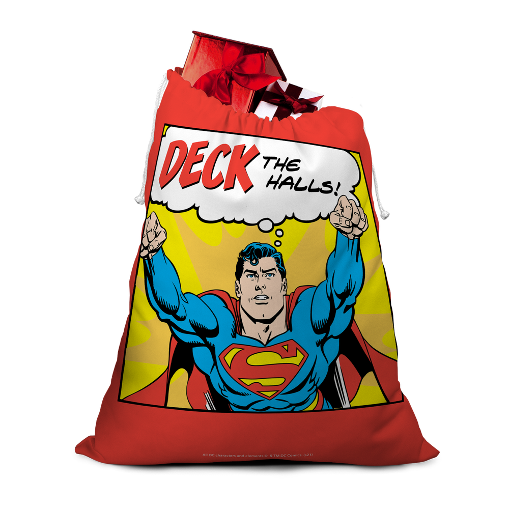 Superman Deck The Halls! Christmas Santa Sack Bild 1