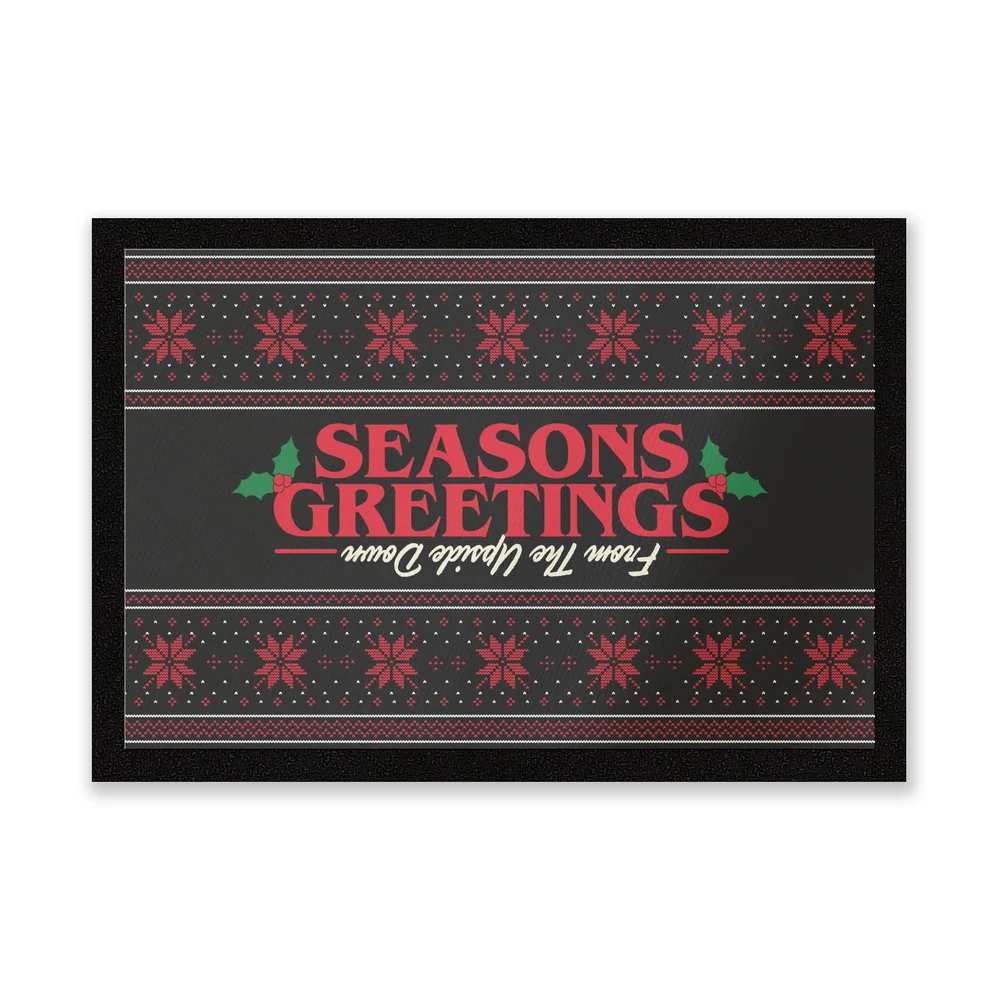 Stranger Things Seasons Greetings From The Upside Down Entrance Mat Bild 1