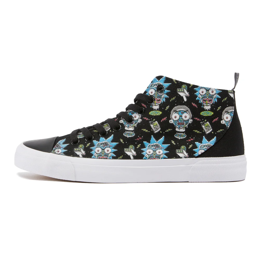 Akedo x Rick and Morty Pixelverse High Top - Black - UK 10 / EU 44.5 / US Men's 10.5 / US Women's 12 Bild 1