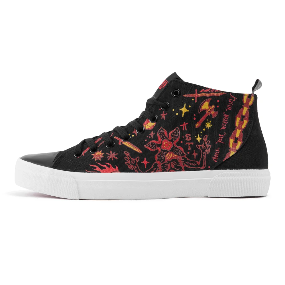 Akedo x Stranger Things Hellfire Club High Top - Black - UK 3 / EU 35.5 / US Men's 3.5 / Women's 5 Bild 1