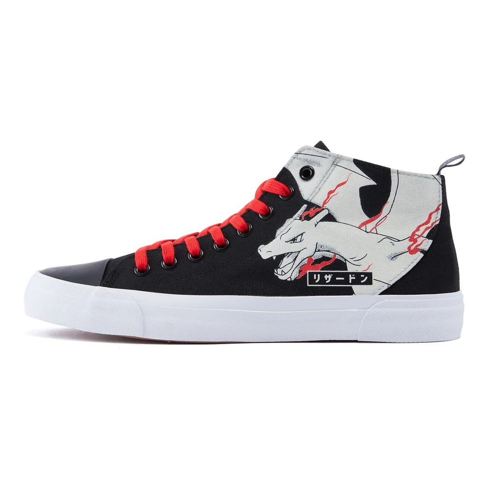 Pokémon Charizard Flame High Top - Black - UK 3 / EU 35.5 / US Men's 3.5 / Women's 5 Bild 1