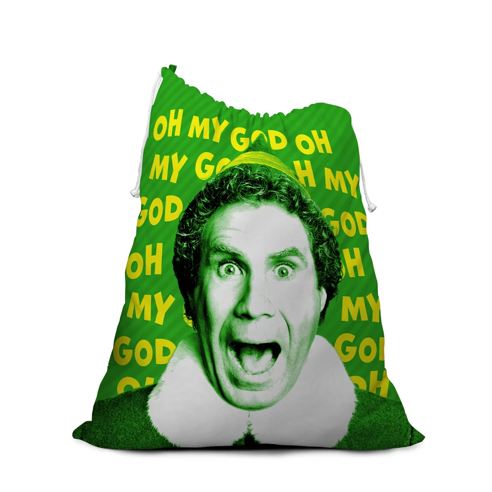Elf Oh My God! Santa's Coming! Christmas Santa Sack Bild 1