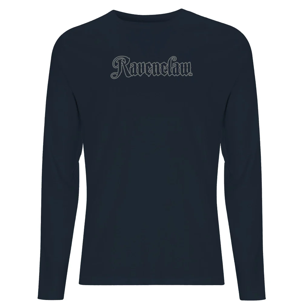 Harry Potter Ravenclaw Script Unisex Long Sleeve T-Shirt - Navy - S Bild 1