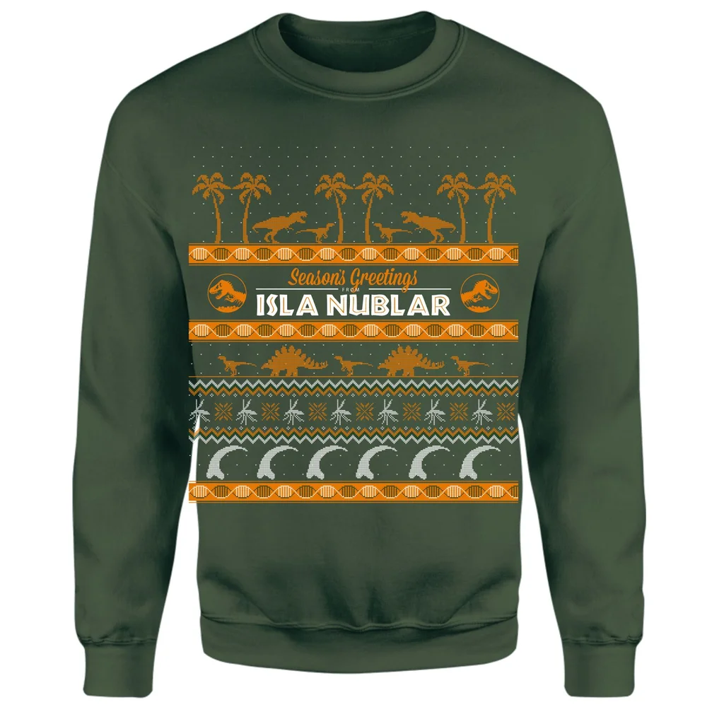 Seasons Greetings From Isla Nublar Sweatshirt - Green - S Bild 1
