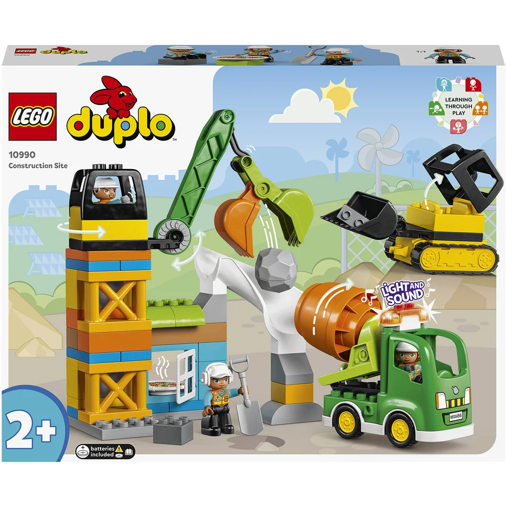 LEGO DUPLO Baustelle mit Baufahrzeugen, Spielzeug für Kleinkinder (10990) Bild 1