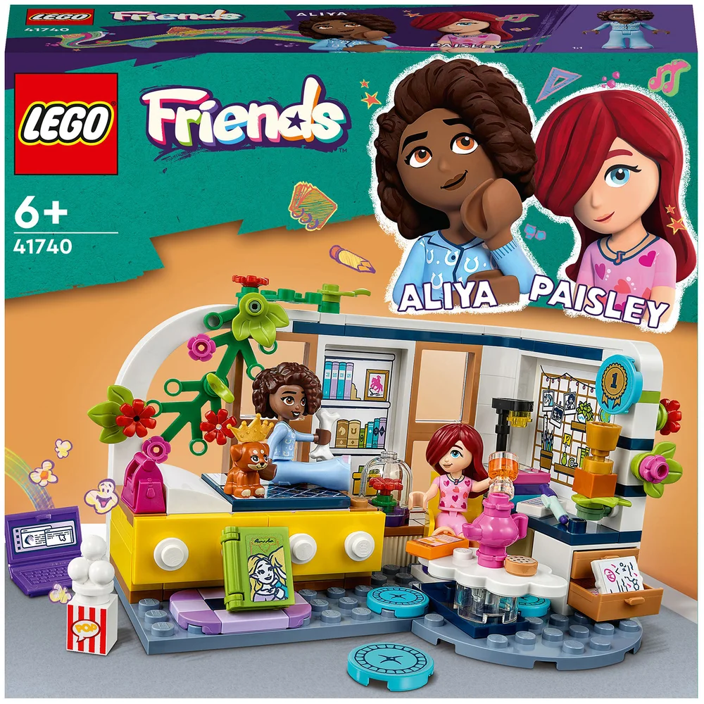 LEGO Friends: Aliyas Zimmer, Mini-Puppen Übernachtung-Spielzeug (41740) Bild 1