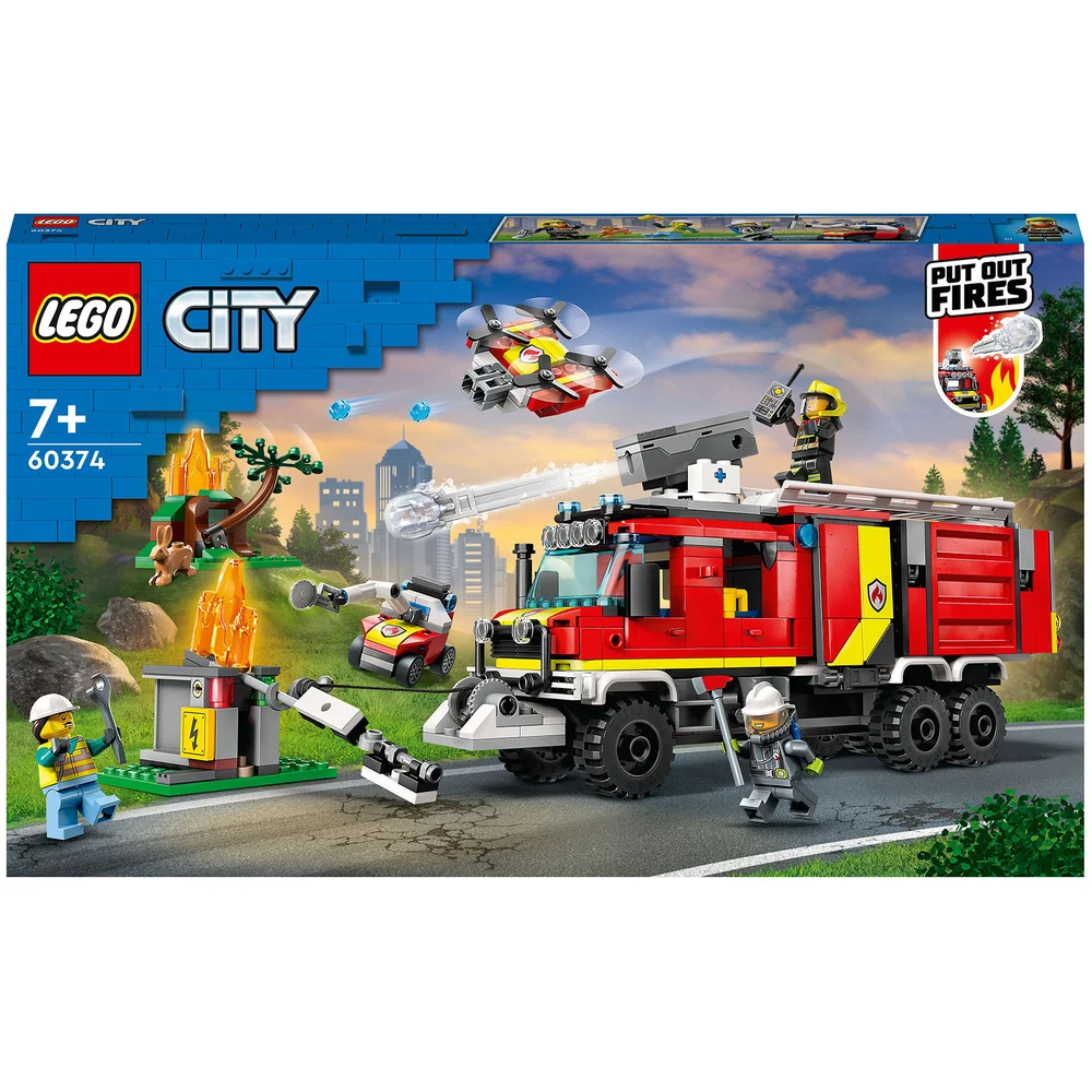 LEGO City: Einsatzleitwagen der Feuerwehr, Feuerwehrauto-Spielzeug (60374) Bild 1