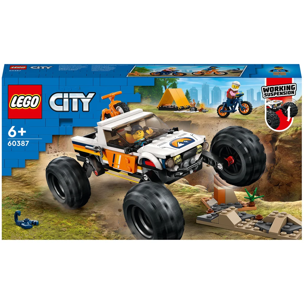 LEGO City: Offroad Abenteuer, Monster Truck Spielzeug für Kinder (60387) Bild 1