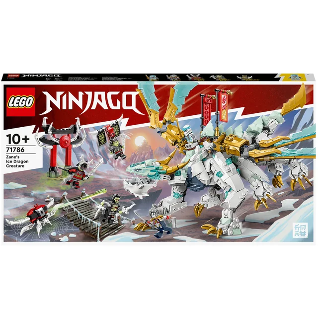 LEGO NINJAGO: Zanes Eisdrache, 2in1 Spielzeug zum Bauen für Kinder (71786)